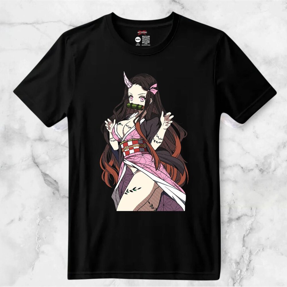 Nezuko (Demon Slayer) Custom Waifu Anime T-shirt